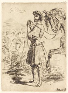 A Lord from the Period of Francis I (Un Seigneur de temps de François Ier), 1833. Creator: Eugene Delacroix.