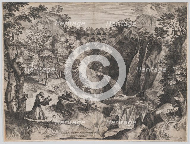 St Francis Receives the Stigmata, 1567. Creator: Cornelis Cort.