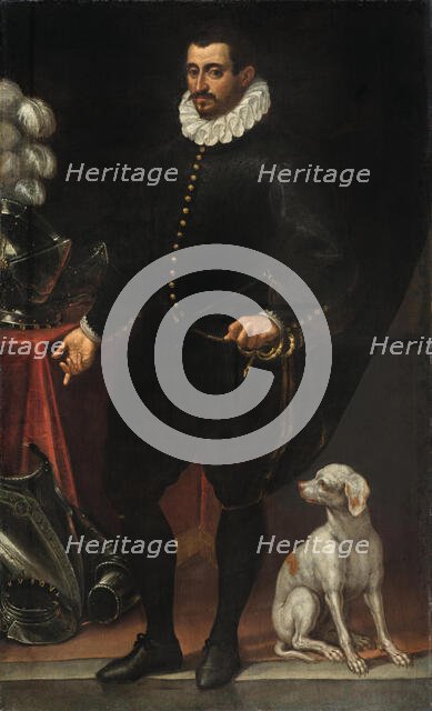 Portrait of Guglielmo Gonzaga (1538-1587), Duke of Mantua. Creator: Vicentino, Andrea (c. 1542-1617).