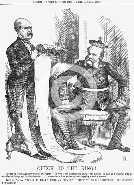 'Check to the King!', 1866. Artist: John Tenniel