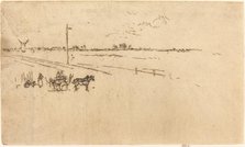 Railway Station, Voves, 1887. Creator: James Abbott McNeill Whistler.