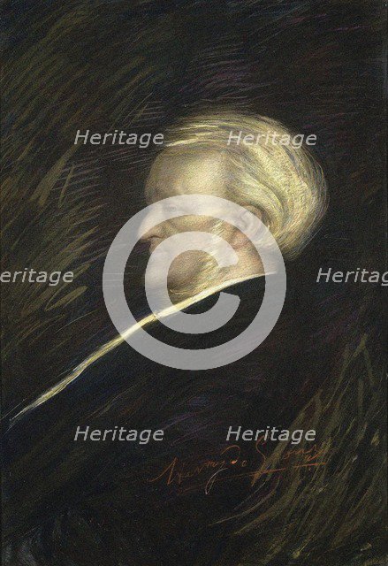 Portrait of the Composer Richard Wagner (1813-1883).