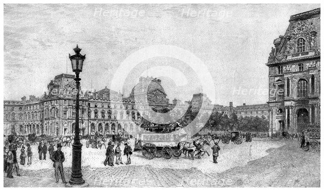 'The Louvre', c1850-1880 (1924). Artist: Adolphe Theodore Jules Martial Potemont