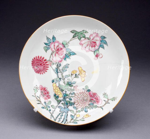 Dish, China, c. 1725, Qing Dynasty (1644-1911), Yongzhen period (1723-1735). Creator: Unknown.