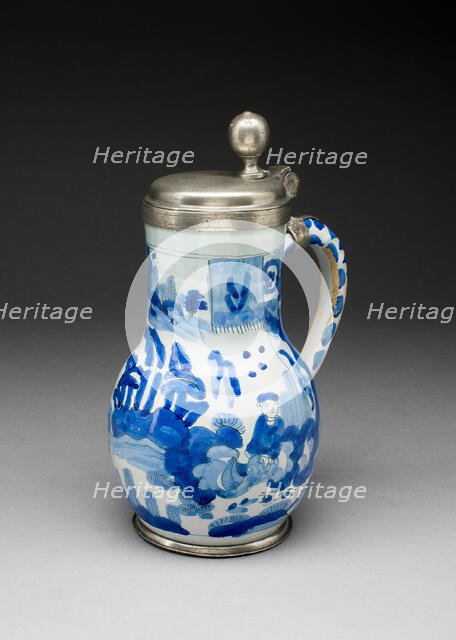 Wine Jug, Ansbach, c. 1720. Creator: Unknown.