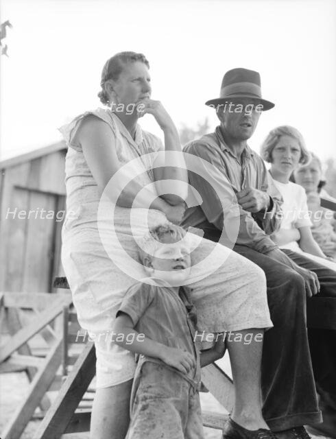 Ex-sharecroppers from Arkansas...cooperative experiment at Hill House, Mississippi, 1936. Creator: Dorothea Lange.