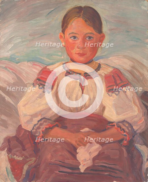 Little girl from Helpa, 1930-1940. Creator: Stefan Polkorab.