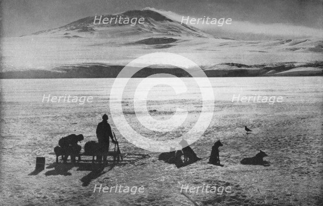 'Mount Erebus Showing Signs of Activity', c1910, (1928). Artist: Herbert Ponting.
