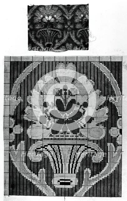Student Notebook Containing Notes, Diagrams and Swatches (Velours Coupé), France, 19th cent. Creator: Unknown.