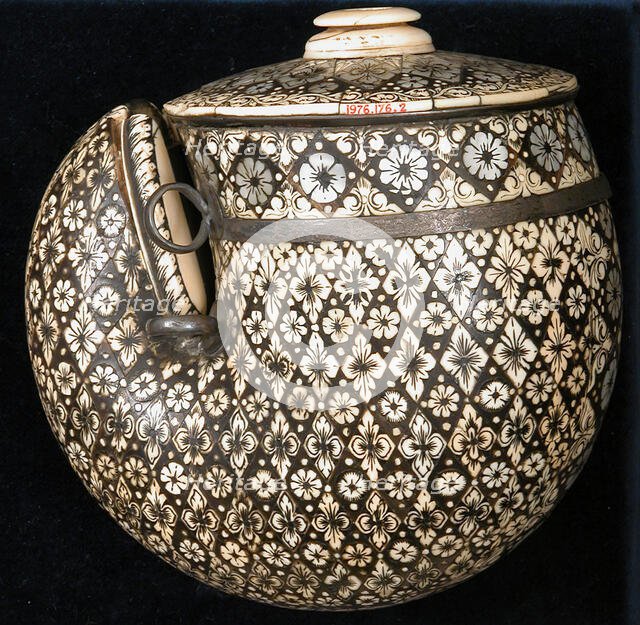 Inlaid Powder Horn, India, 18th century. Creator: Unknown.