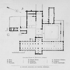 'Ground Plan of Rievaulx Abbey', 1897. Artist: Unknown.
