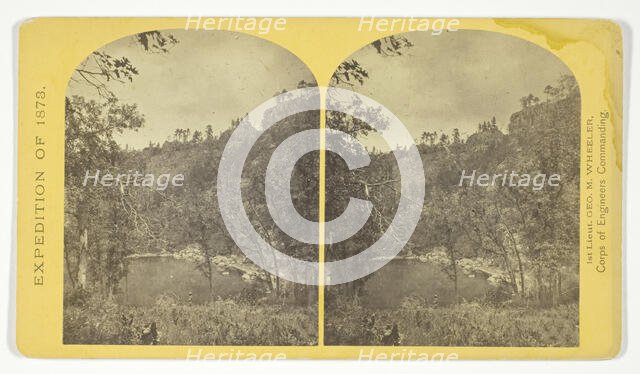 Apache Lake, Summit of Sierra Blanca Mountains, about 35 miles east from Camp Apache..., 1873. Creator: Tim O'Sullivan.