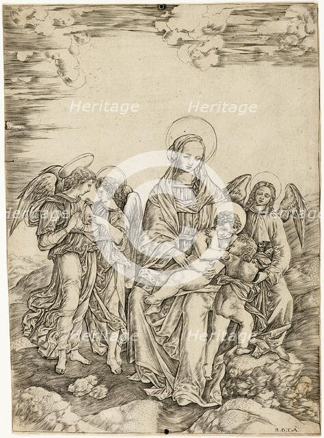 The Virgin and Child with Saint John and Three Angels, c.1515. Creator: Cristofano di Michele Martini.