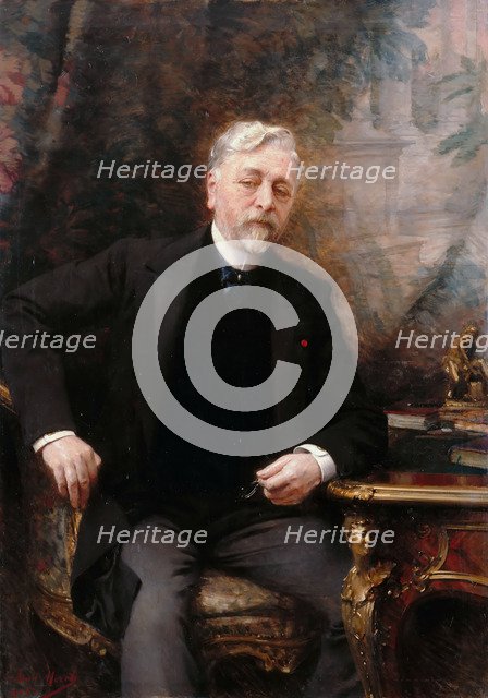 Portrait of Gustave Eiffel (1832-1923). Artist: Morot, Aimé Nicolas (1850-1913)