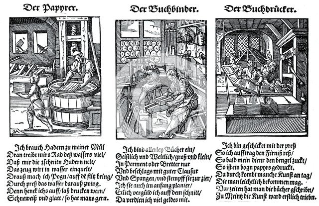 German book manufacture in the 16th century, (1903). Artist: Unknown