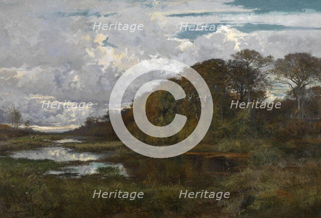 The Ponds of the "Grijze Molen" in Terhulpen, 1865-1867. Creator: Hippolyte Boulenger.