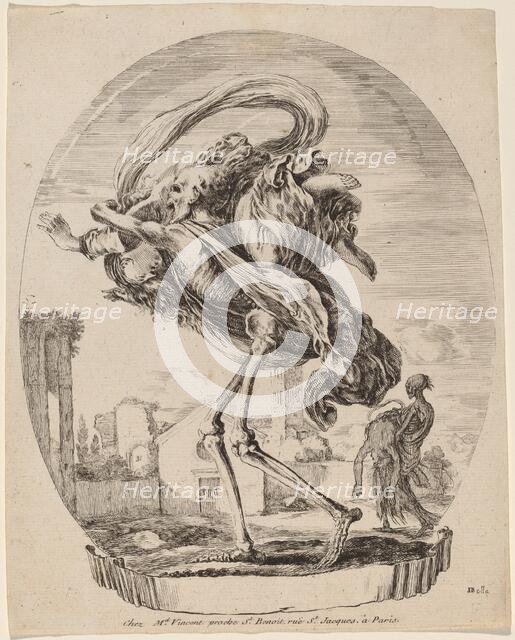 Death Carrying a Woman, probably 1648. Creator: Stefano della Bella.