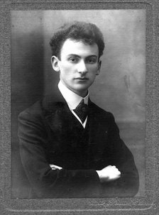 Portrait of the violinist and composer Joseph Achron (1886-1943), 1908. Creator: Photo studio H. Rentz & F. Schrader.