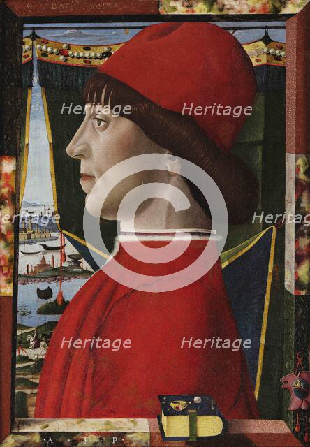 Male Portrait in profile, 1465-1470. Creator: Leonelli (da Crevalcore), Antonio (c. 1450-beore 1525).