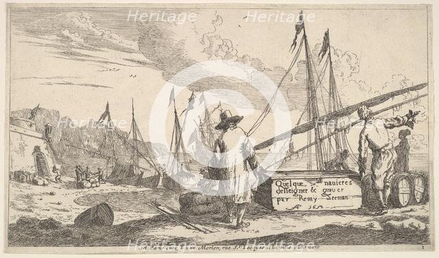 Title page, "Quelque navieres deisseigner & graver par Remy Zeeman", 1652. Creator: Reinier Zeeman.