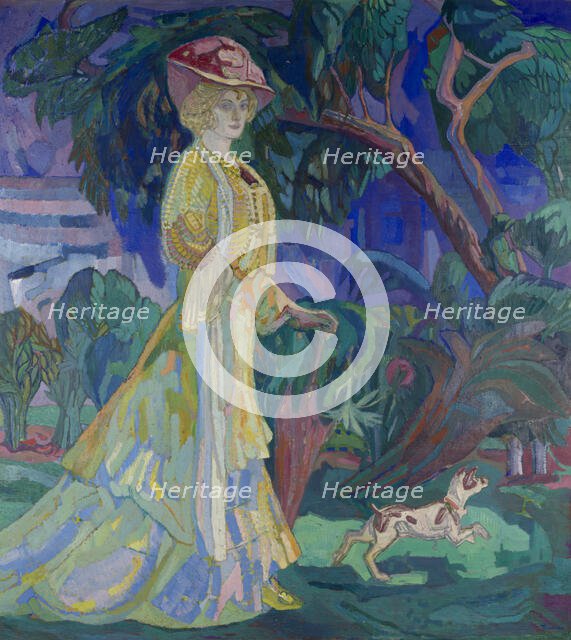 Portrait of the Artist's Wife, 1908. Creator: Törneman; Axel (1880-1925).