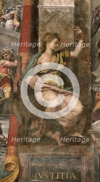 Justice, 1520-1524. Creator: Romano, Giulio (1499-1546).