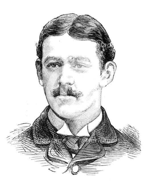 The Universities' Boat-Race: the Oxford crew, 1881.  Creator: Unknown.