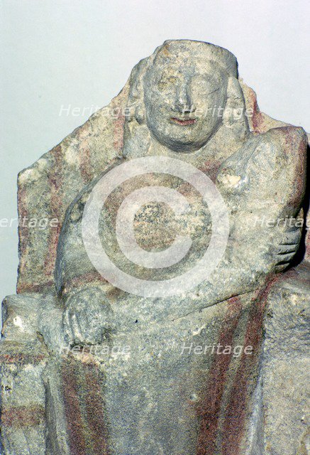 Statue of a Phoenician mother-goddess. Artist: Unknown