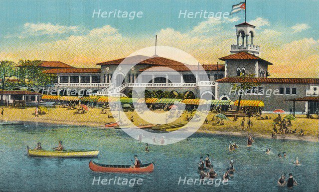 Marianao Bathing Beach, Havana, Cuba, c1910. Artist: Unknown