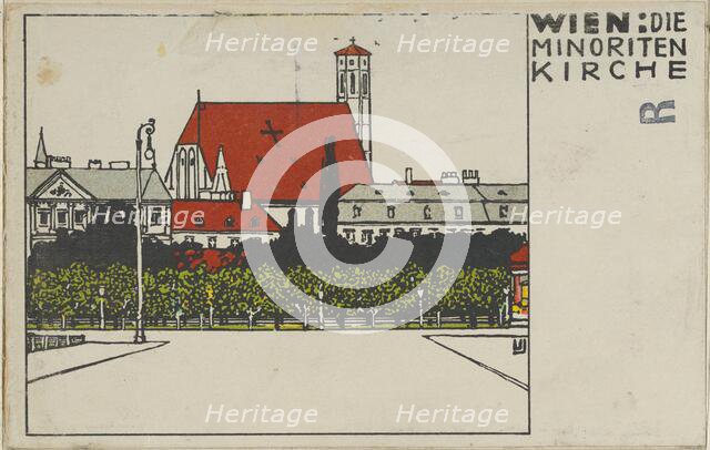 Vienna: Minorite Church (Wien: Die Minoriten Kirche), 1908. Creator: Urban Janke.