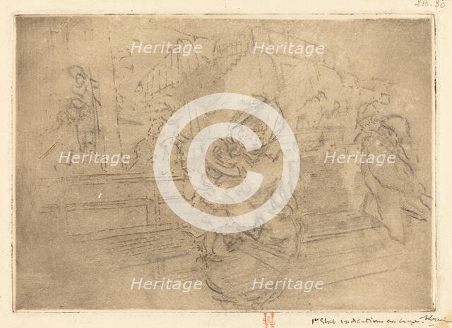 Departure for Greenwich (Depart pour Greenwich), 1891. Creator: Auguste Lepere.