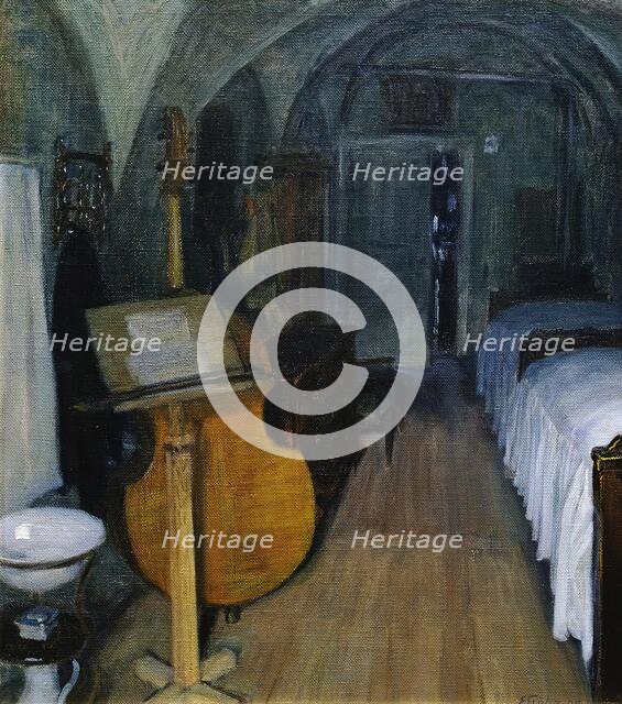 The bass violin, 1908. Creator: Ernst Stohr.