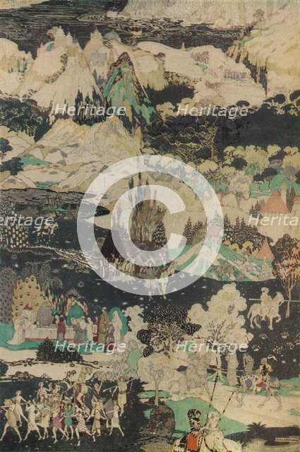 'The Quest of the Holy Grail', c1919. Artist: George Sheringham.