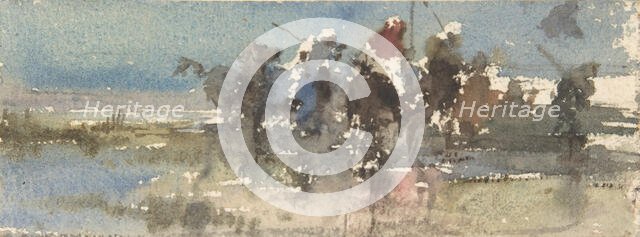 Moors on Horseback, ca. 1854-74. Creator: Mariano Jose Maria Bernardo Fortuny y Carbo.