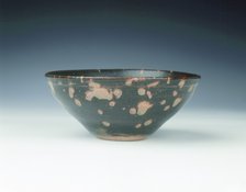 Jizhou bowl with stylised open flower, Yuan dynasty, China, late 13th-early 14th century. Artist: Unknown