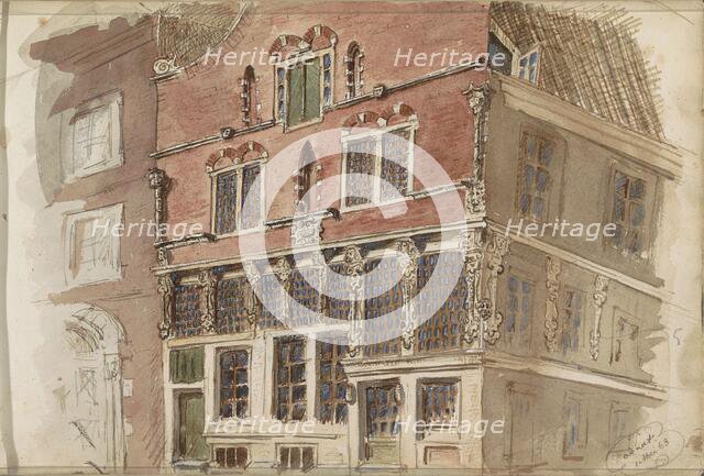 Seventeenth-century facade, 1863. Creator: Isaac Gosschalk.