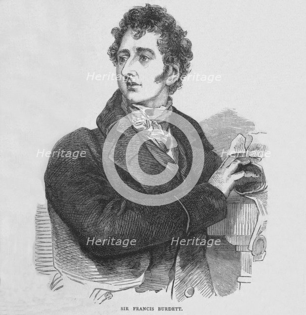 Sir Francis Burdett, English reformist politician, c1810 (1878). Artist: Unknown.