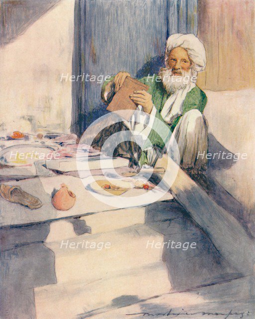 'The Bookworm', 1905. Artist: Mortimer Luddington Menpes.