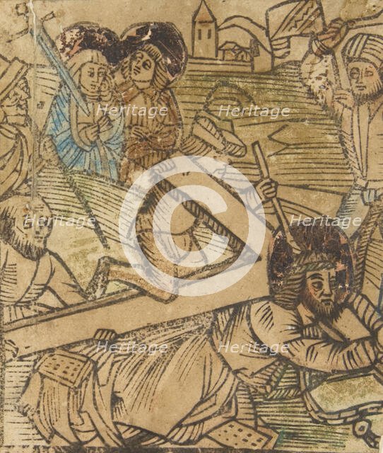 One of the Seven Falls of Christ (Schr. 655), 15th century., 15th century. Creator: Anon.