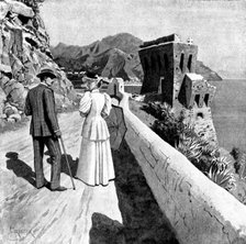 Adam Johnstone's Son: "I'm sorry, too," he said quietly. "Shall we turn back?", 1895. Creator: George Meisenbach.