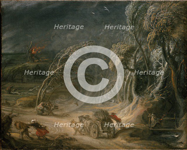 Landscape: a Storm, 18th century. Artist: Unknown.