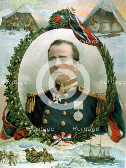 Robert Falcon Scott, British Antarctic explorer, 1914. Artist: Unknown