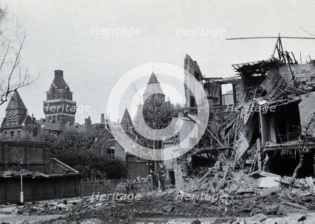 St Charles Hospital, London: building damaged by bomb, (1940). Creator: Unknown.