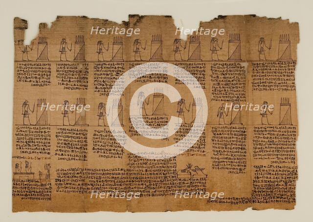 The Book of the Dead of Nes-Min, Section 16, c200-30 BC. Creator: Unknown.