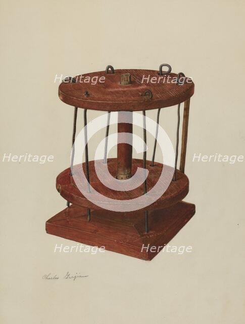 Spool Rack, c. 1939. Creator: Charles Garjian.