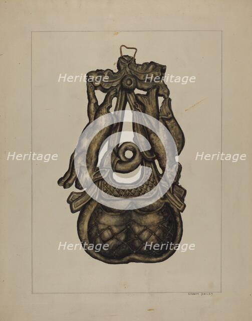 Match Container, c. 1937. Creator: Evelyn Bailey.