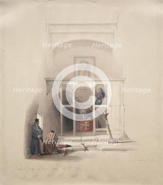 Chapel of Elijah on Mount Horeb, 1839. Creator: David Roberts (British, 1796-1864).