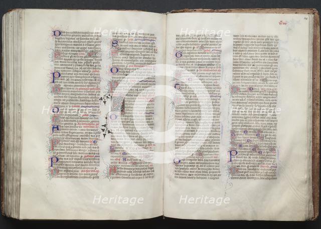 The Gotha Missal: Fol. 139v, Text, c. 1375. Creator: Master of the Boqueteaux (French); Workshop, and.