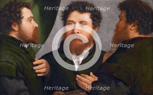 Portrait of a Goldsmith in Three Positions.