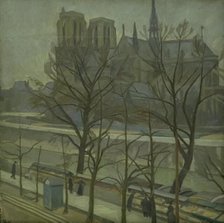 From Quai de la Tournelle, Paris, 1912. Creator: Edvard Weie.